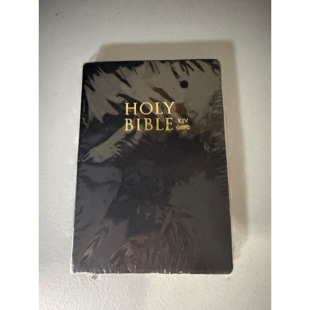 Holy Bible King James Version KJV Black Softcover Gold Lettering New Sealed